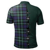 Clan Allardice Tartan Polo Shirt - Lion Rampant And Celtic Thistle Style EJ21 Allardice Tartan Tartan Polo